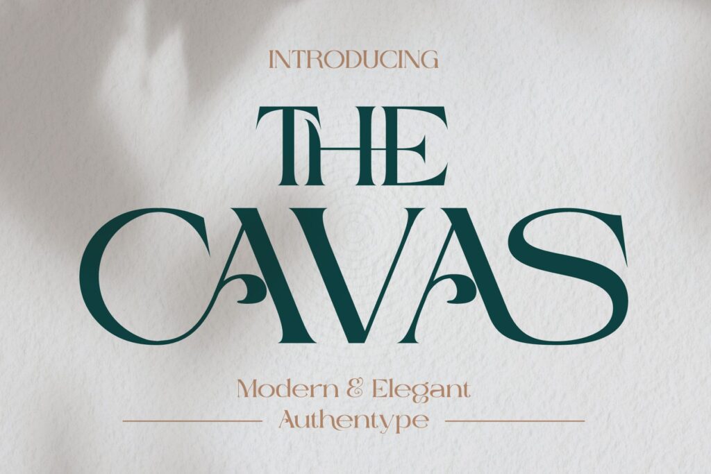 Cavas Modern Elegant Font gallery image