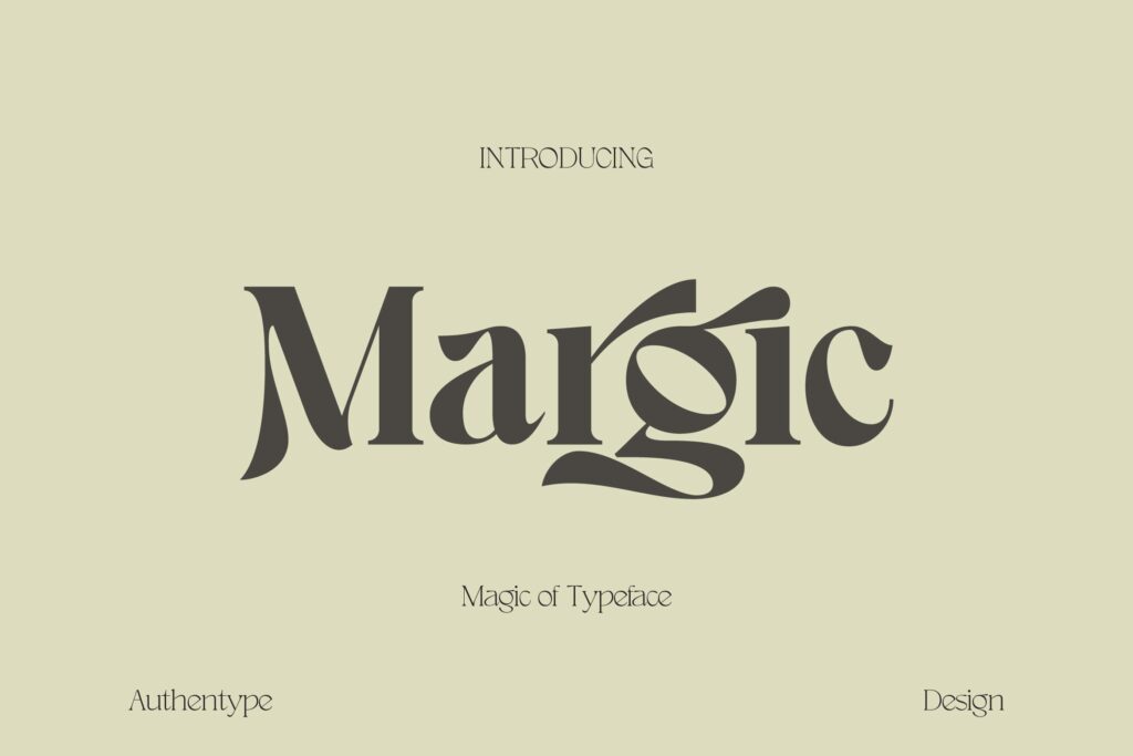 Margic Charming Serif Typeface gallery image