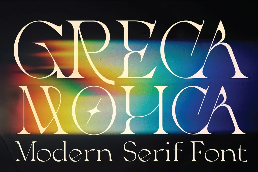 Greca is a modern serif typeface gallery image