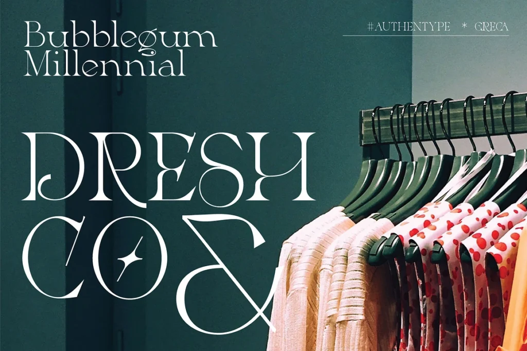 Greca is a modern serif typeface gallery image