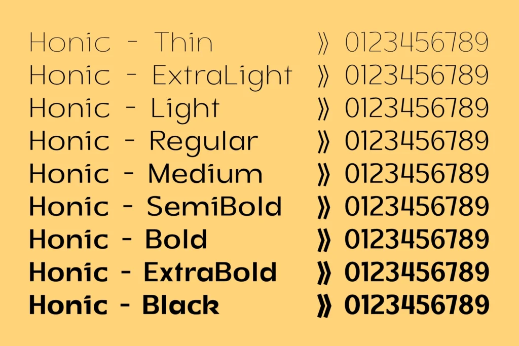 Honick - Clean and Modern Geometric Sans