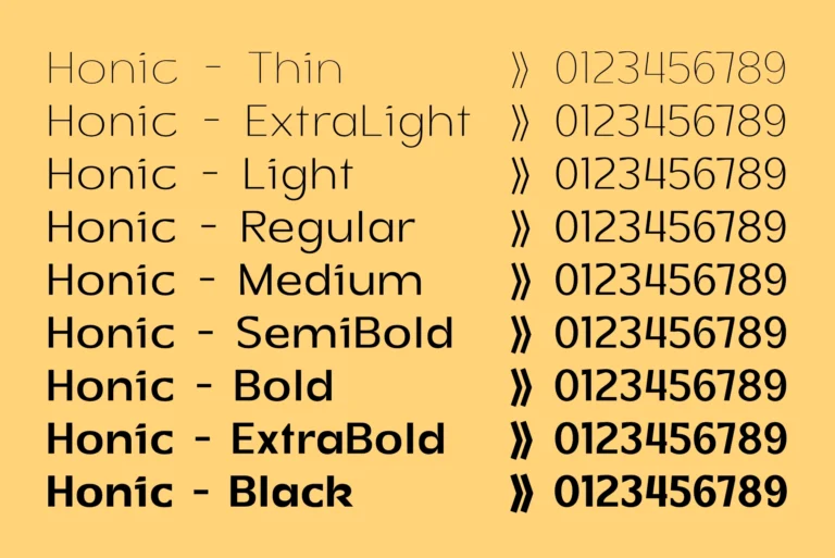 Honick - Clean and Modern Geometric Sans