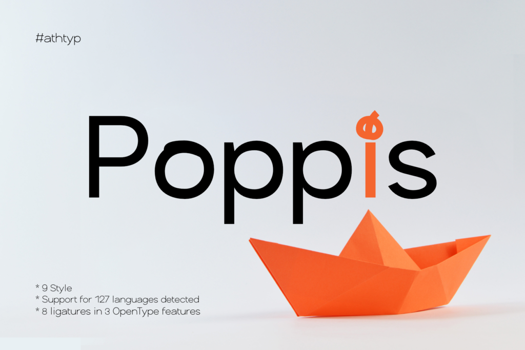 Poppis - Modern Geometric Sans Serif with Cyrillic