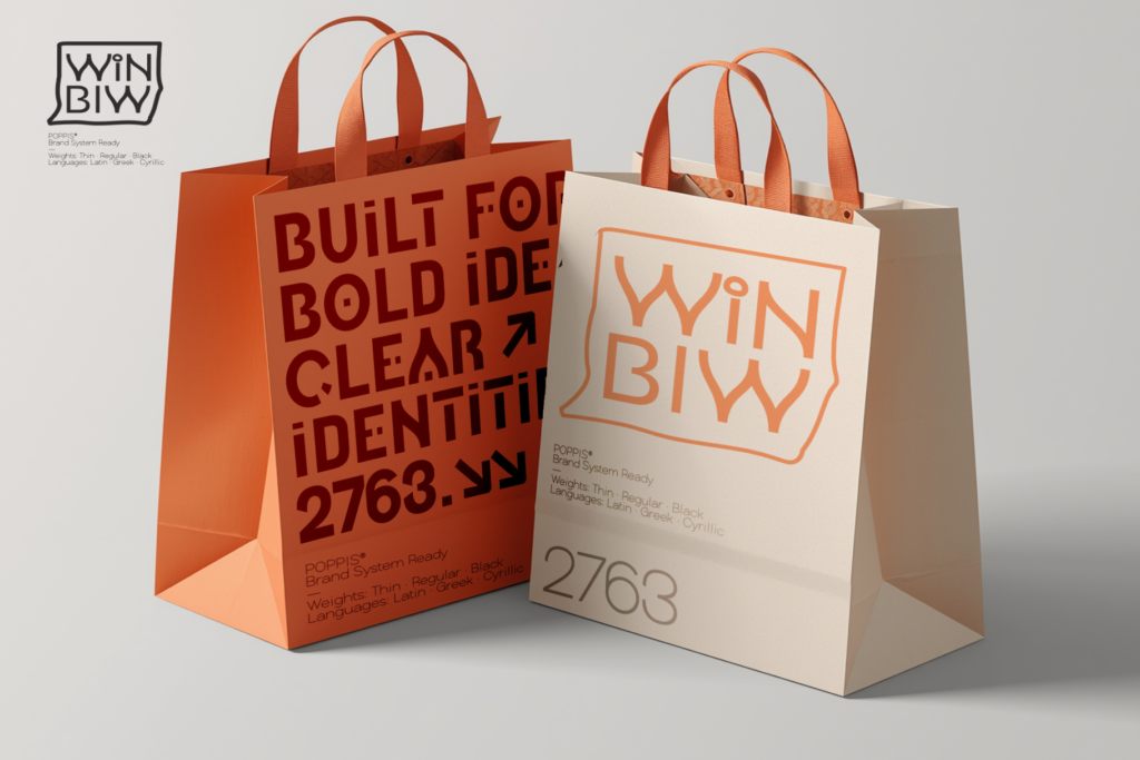 Poppis - Modern Geometric Sans Serif with Cyrillic
