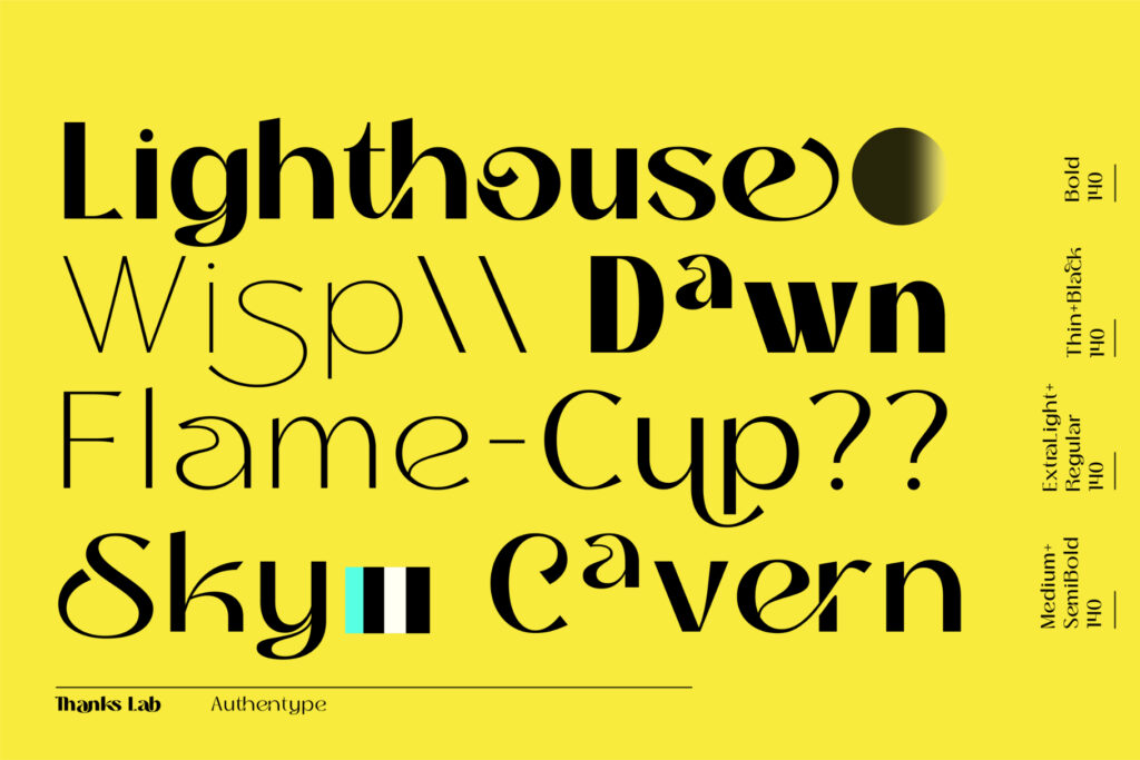 Thanks Lab - Futuristic Soft Font