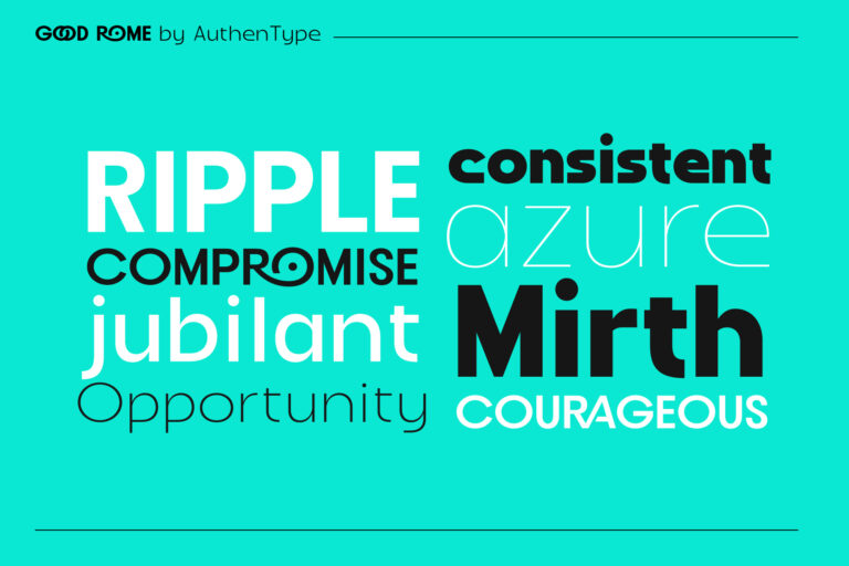 Good Rome - The Future of Sans Serif