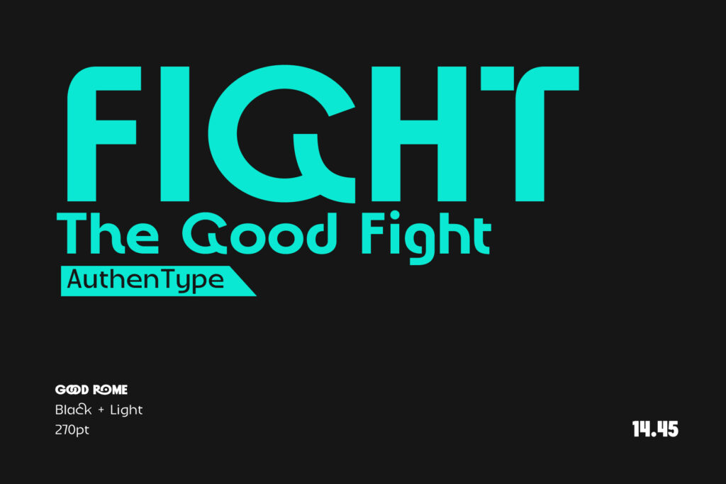 Good Rome - The Future of Sans Serif