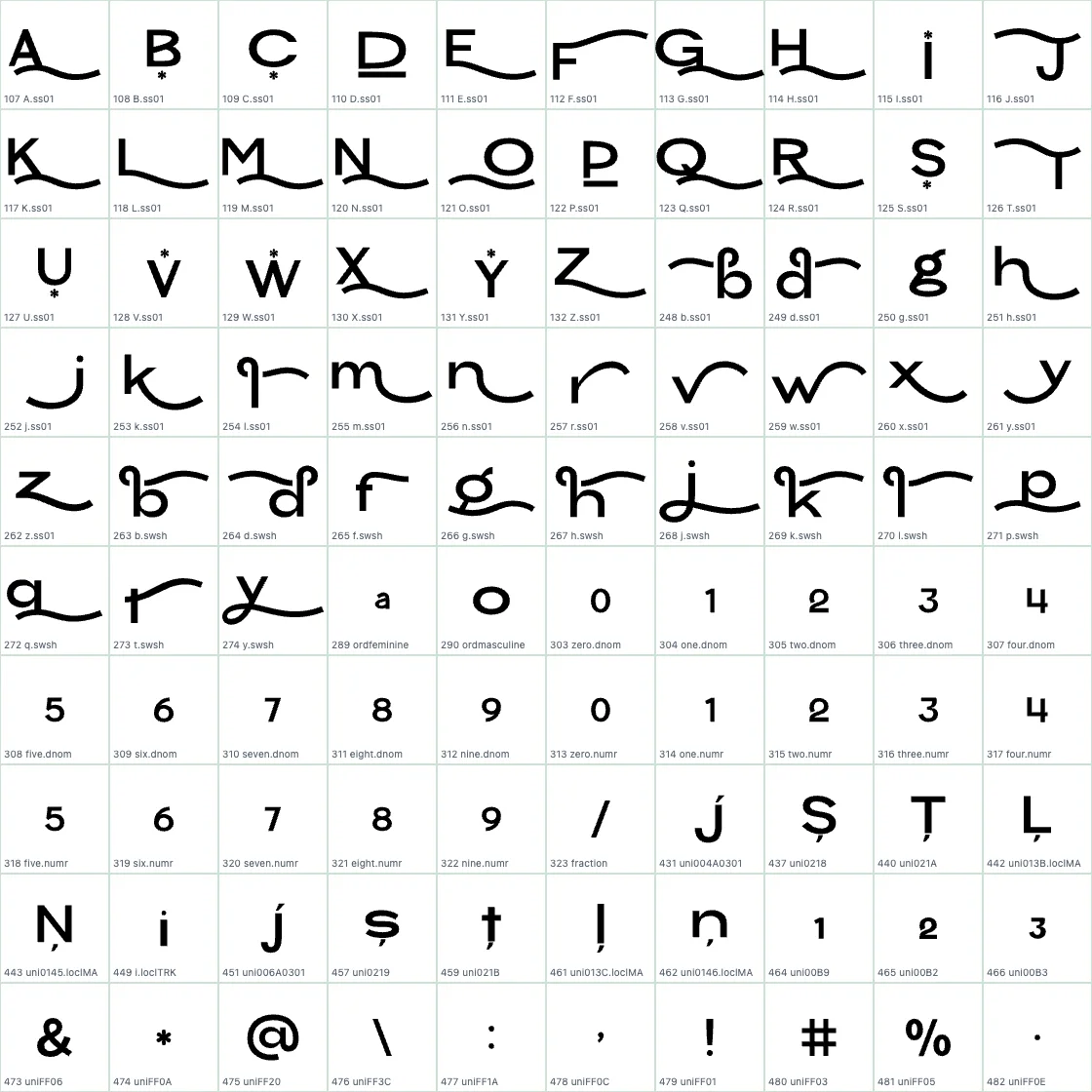 Chekos ExtraBold AALT preview page 1