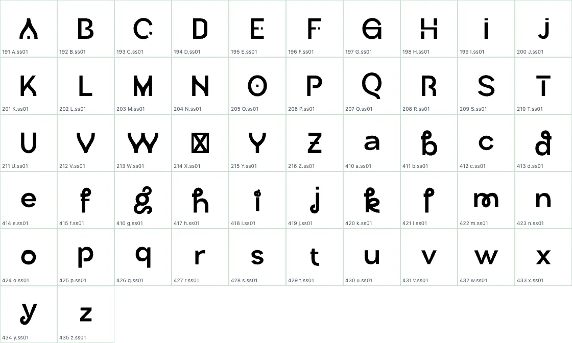 Poppis   SemiBold SS01 preview page 1