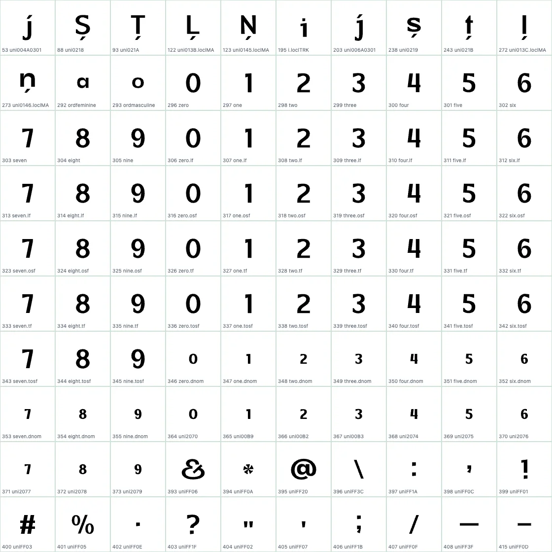 Honick ExtraBold AALT preview page 1
