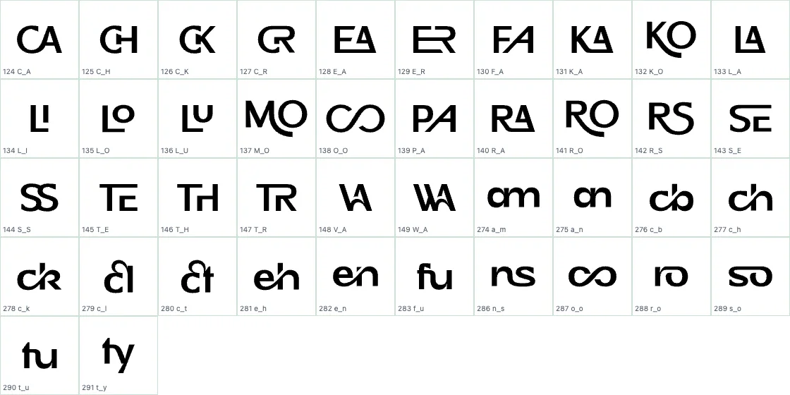 Honick ExtraBold DLIG preview page 1