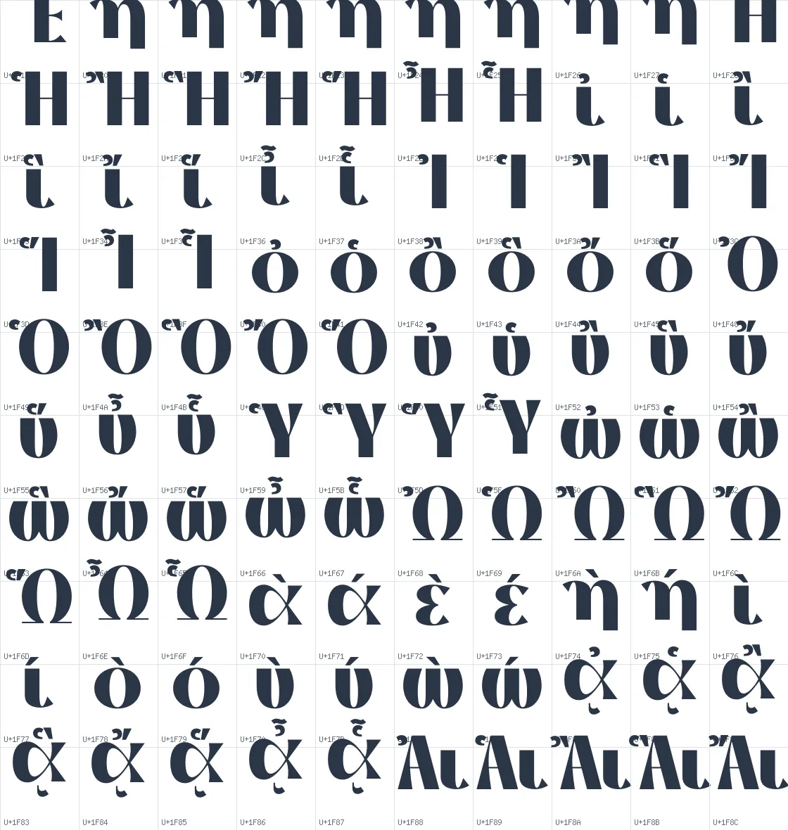 Thanks Lab   Black Unicode glyph atlas page 8