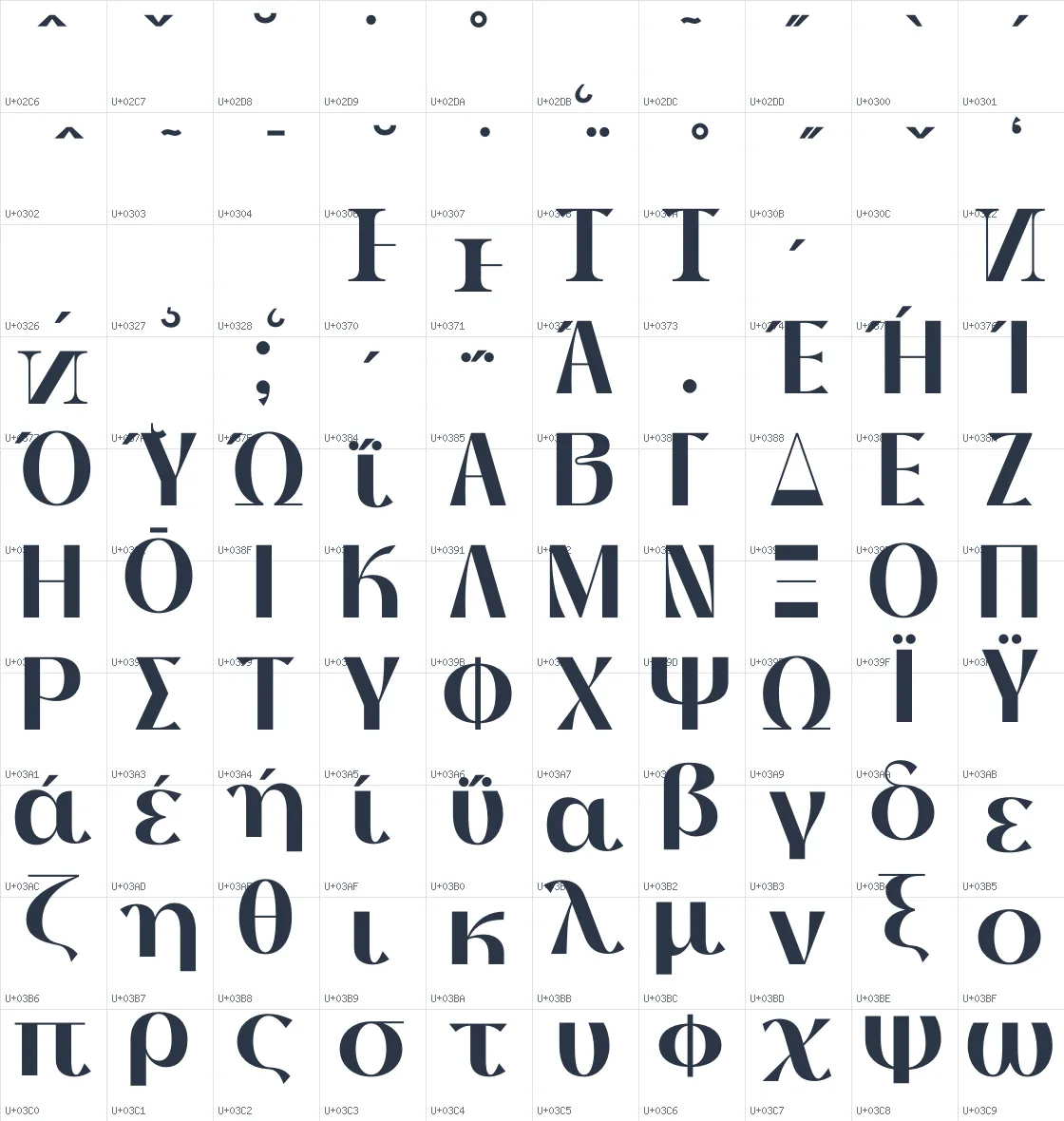 Thanks Lab   Bold Unicode glyph atlas page 4