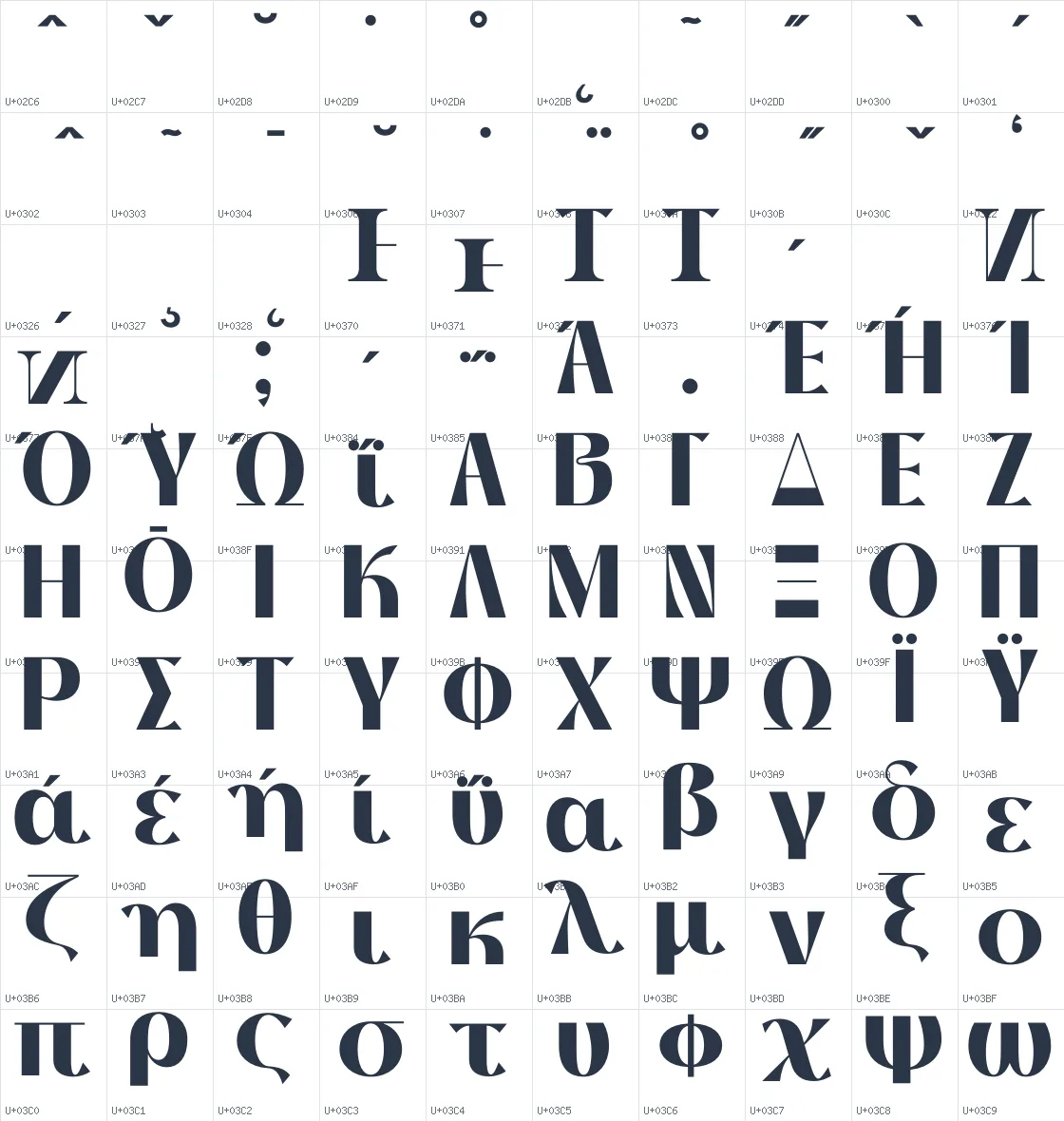 Thanks Lab   ExtraBold Unicode glyph atlas page 4
