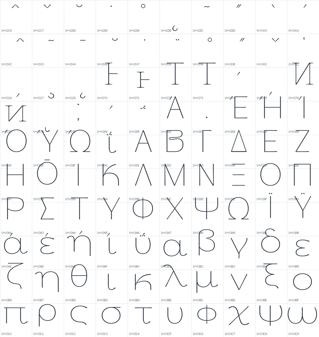 Thanks Lab   Thin Unicode glyph atlas page 4